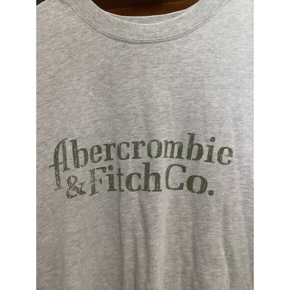 Abercrombie And Fitch Men's Grey Long Sleeved Top Medium New W/Out Tags Vintage - Picture 2 of 5